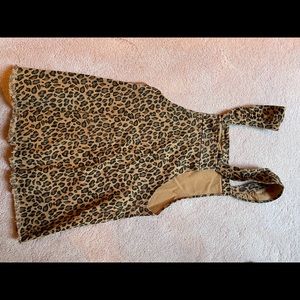 Loveriche Jean romper cheetah print!